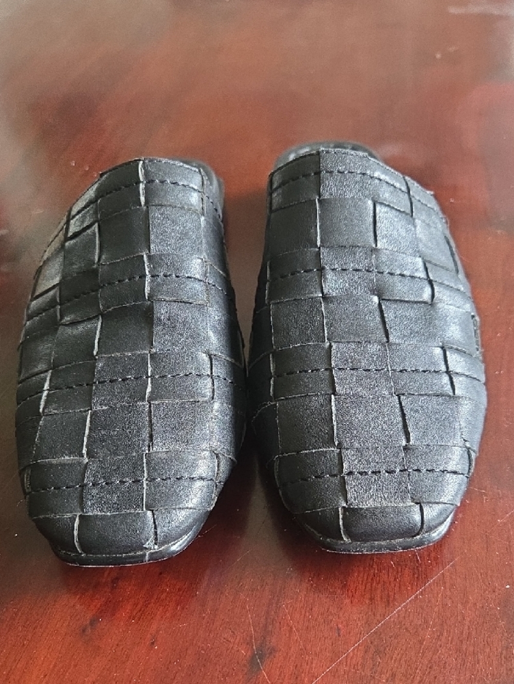 Frye Cara Mules Woven Black Size 8 Women - Picture 2 of 8